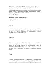 Dictamen de Asesoría Técnica 57/2011.