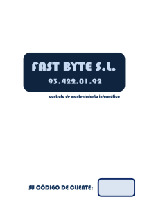 Fundada en 1999, Fast Byte S.L. se creó como vía de solución para