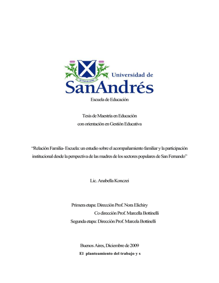 Información Universidad de San Andrés