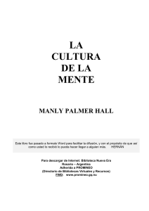 HALL MANLY - La Cultura De La Mente - Ta