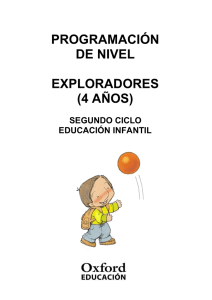 Programación nivel Exploradores 4 años Infantil Nacional
