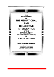 La Efectividad de la Intervención Mediacional y Colectiva del