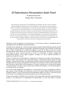 El Padecimiento Psicosomático desde Freud (Mauricio Santín Iriarte)