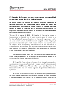 El Hospital de Navarra pone en marcha una nueva unidad de
