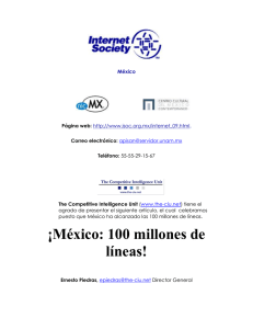México: 100 millones de líneas