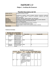 MeDHiME 2.0  Plantilla Descriptiva del OA Etapa 1. Análisis de Dominio