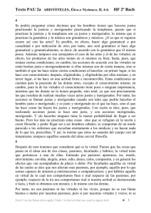 Texto PAU 2a: Ética a Nicómaco, II, 4-6.