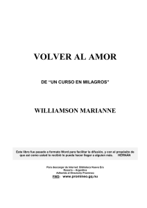 VOLVER AL AMOR - Marianne Williamson