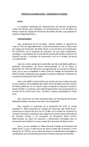 PROYECTO DE RESOLUCION – EXPEDIENTE Nº 50/2015 VISTO