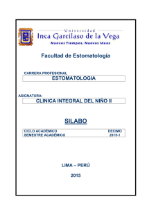 Clínica Integrada del Niño II - Universidad Inca Garcilaso de la Vega