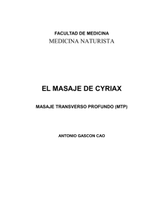 Masaje Cyriax. Antonio Gascón
