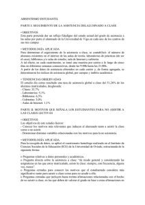 ABSENTISMO ESTUDANTIL - Universidad de La Rioja