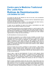 Rutinas de Desintoxicacion