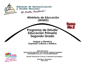 MINED Programa de Estudio Educaci&oacute;n Primaria Segundo Grado
