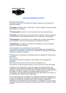 CIRCULAR SOBRE SUELDOS
