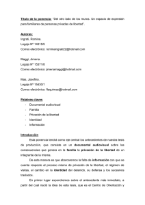 Del otro lado de los muros. Un espacio de expresi&oacute;n para familiares