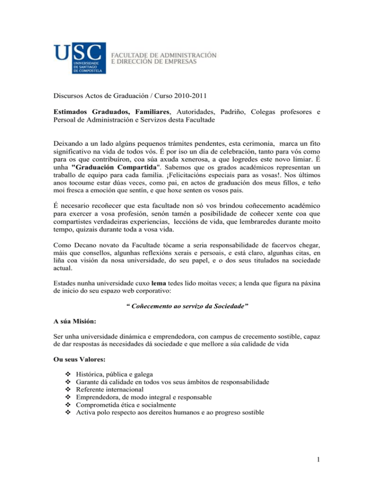 Estimados Graduados Familiares 