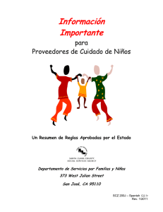 Departamento De Servicios Par Familias Y Ni&ntilde;os