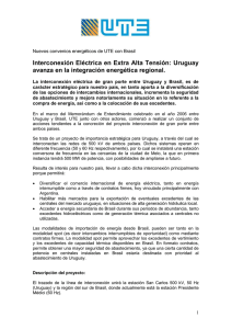 Interconexión Eléctrica en Extra Alta Tensión: Uruguay
