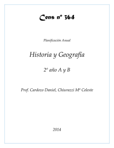 Cens nº 364  Historia y Geografía 2º año A y B