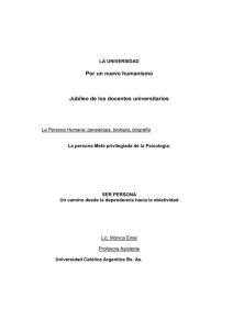 SER PERSONA - Encuentro Nacional de Docentes Universitarios