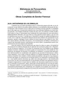 XLVII. ONTOGÉNESIS DE LOS SÍMBOLOS