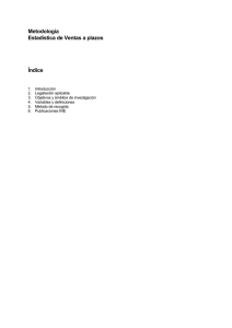 &Uacute;ltima nota metodol&oacute;gica - Instituto Nacional de Estad&iacute;stica