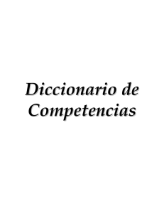 diccionario de competencias - Contraloría General de la República