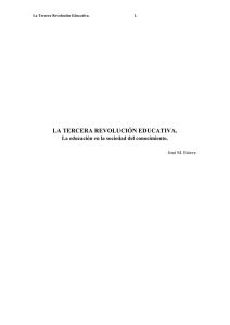 LA TERCERA REVOLUCIÓN EDUCATIVA