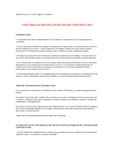 CONTABILIZACION DE CONTRATOS DE CONSTRUCCION