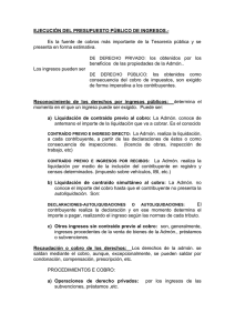 EJECUCIÓN DEL PRESUPUESTO PÚBLICO DE INGRESOS.-  presenta en forma estimativa.