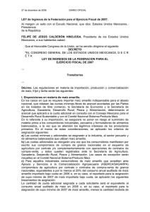 LEY de Ingresos de la Federación para el Ejercicio Fiscal de