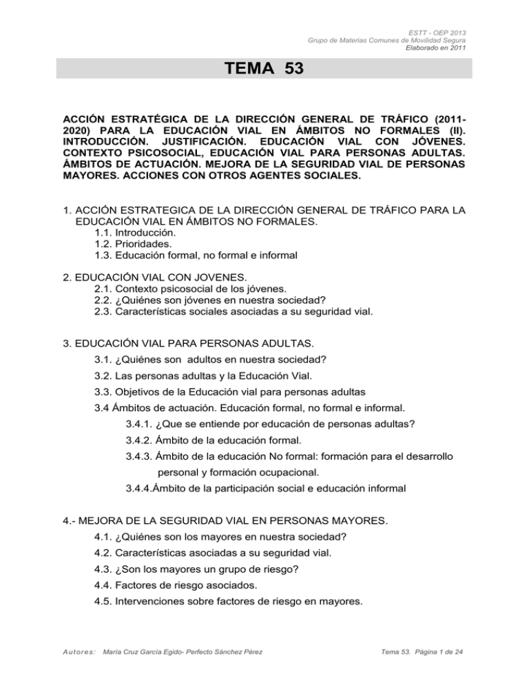 TEMA 53 Direcci n General De Tr fico
