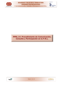 Procedimiento de Comunicación, Consulta y Participación en la