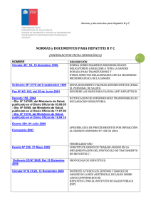 Normativas y reglamentos HEPATITIS y otras 10.07.2012