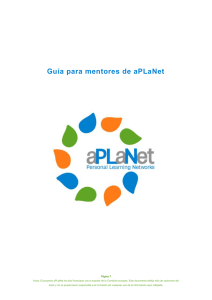 Guía para mentores de aPLaNet