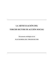 la articulación del tercer sector de acción social