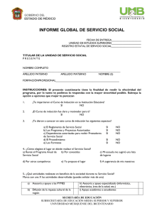 INFORME GLOBAL DE SERVICIO SOCIAL