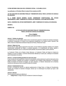 Ley de Ejecuci&oacute;n de Sanciones Penales y Reinserci&oacute;n Social para