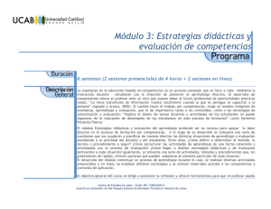 Módulo 3: Estrategias didácticas y evaluación de competencias 6