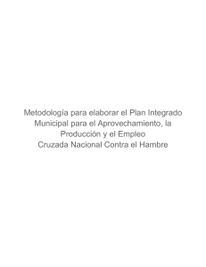 Metodología para elaborar el Plan Integrado Municipal