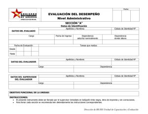 EVALUACIÓN DEL DESEMPEÑO (Nivel Administrativo)
