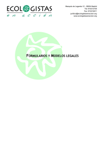 FORMULARIOS Y MODELOS LEGALES