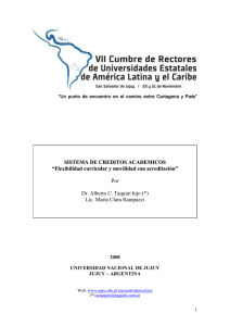 FLEXIBILIDAD CURRICULAR Y MOVILIDAD ESTUDIANTIL