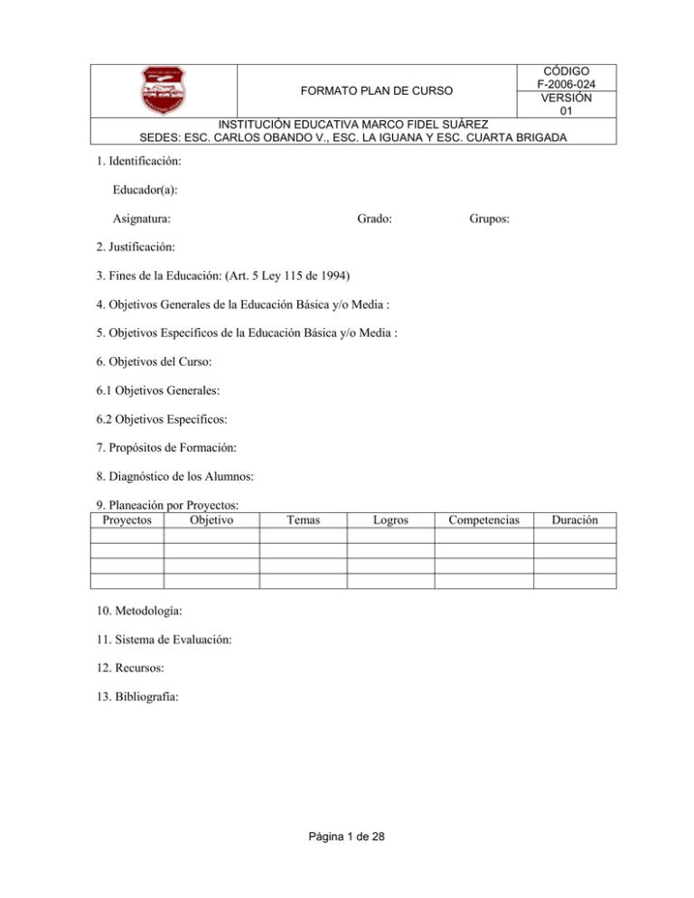 F PLAN DE CURSO Colombia Aprende