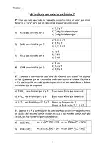 Actividades con números racionales 2 - 2PCPI-JUSTO