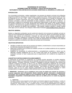 Instrumento para la Evaluación de la Política de Currículo