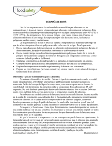 ¿Cómo Medir la Temperatura de los Alimentos?