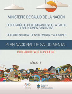 Plan Nacional de Salud Mental (borrador)