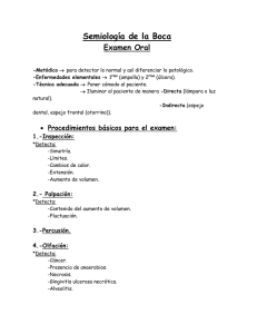 Semiología Oral - Odontochile.cl
